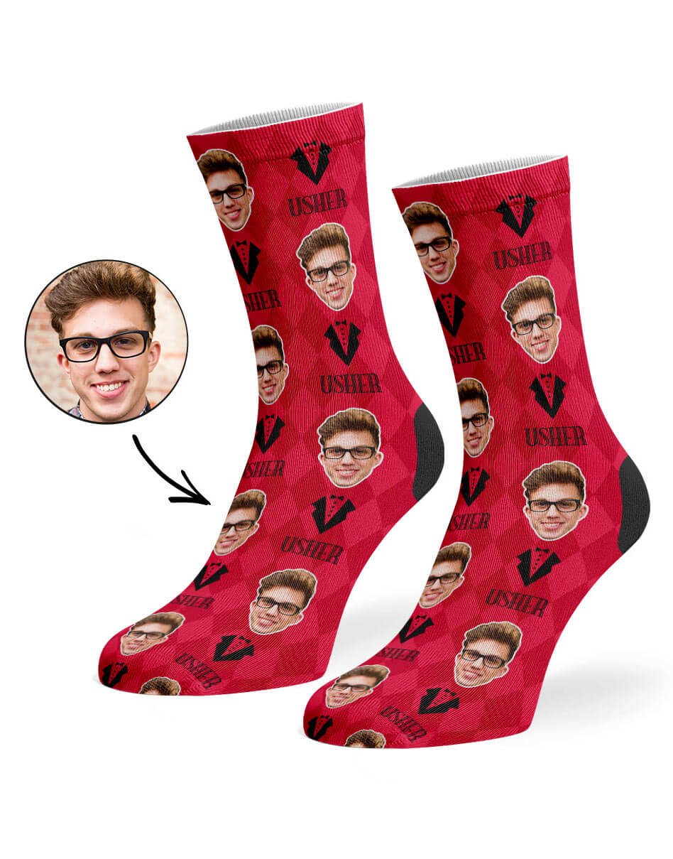 Usher Custom Socks