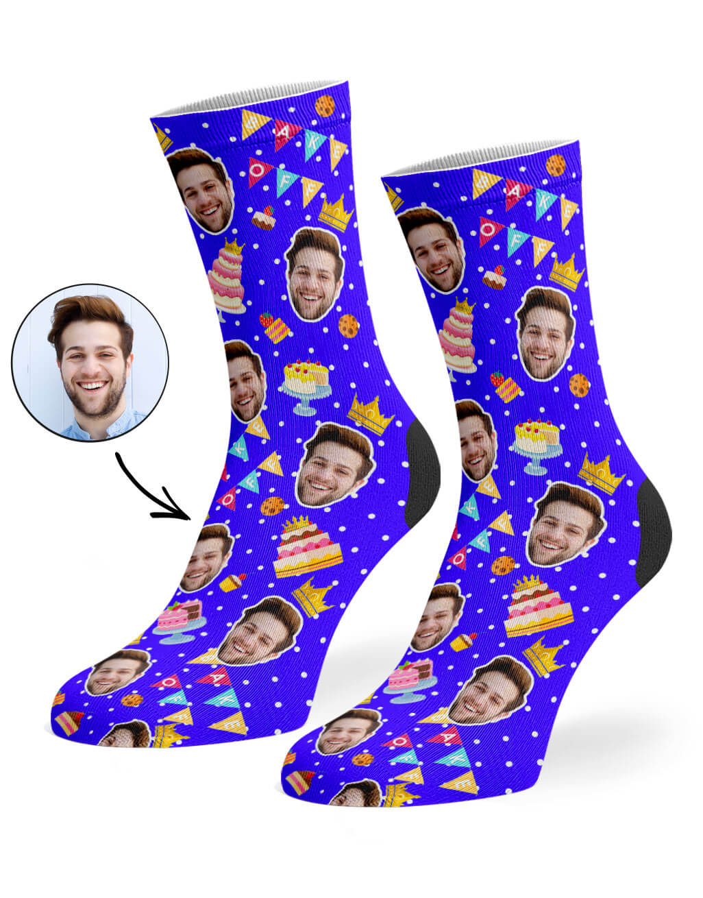 Bake Off King Custom Socks