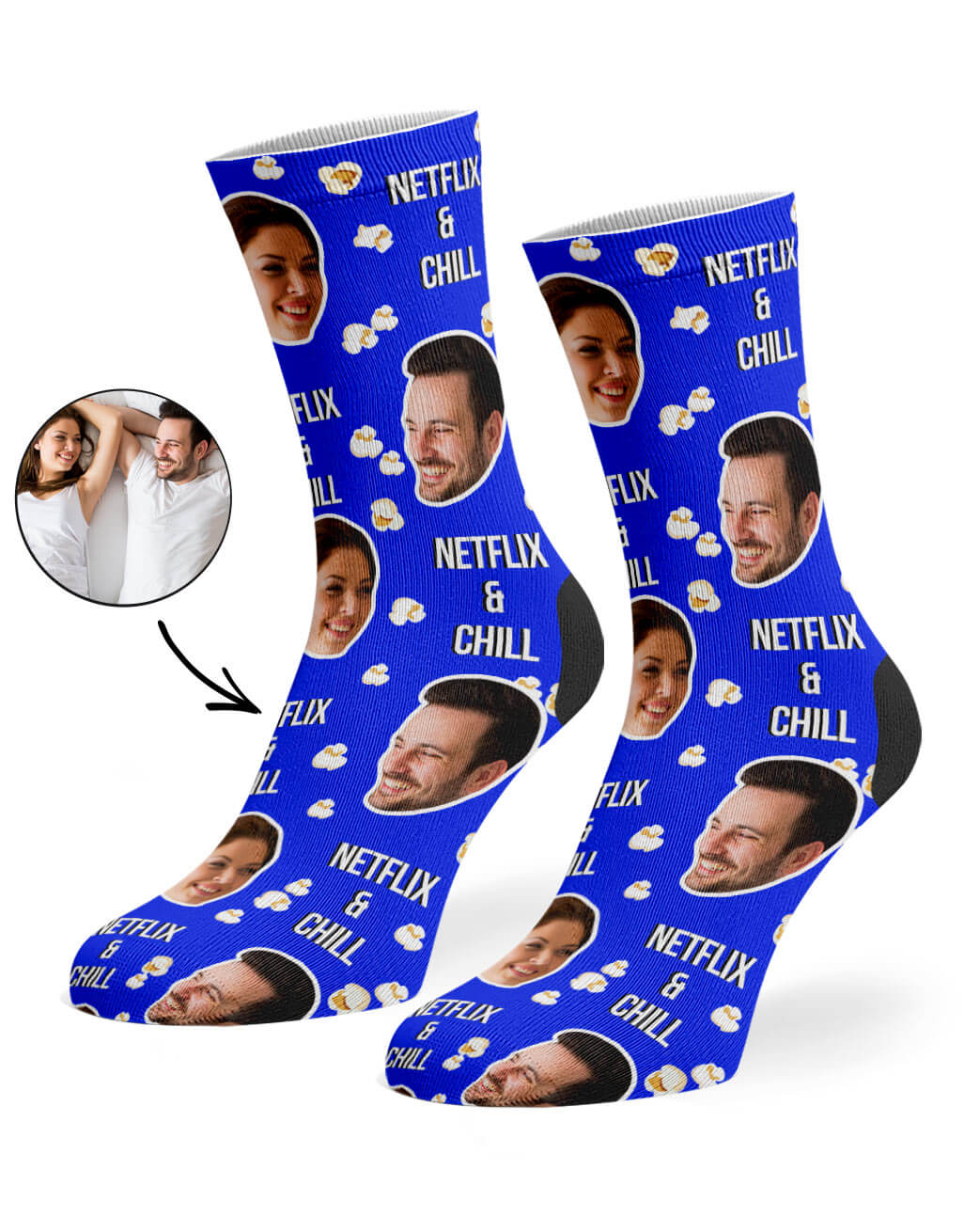 Netflix & Chill Custom Socks