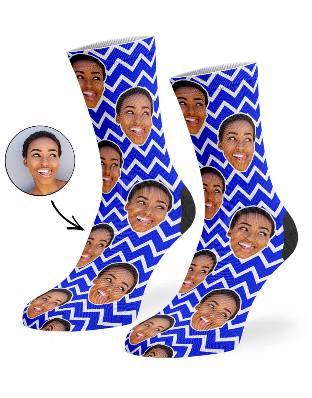 Zig Zag Custom Socks