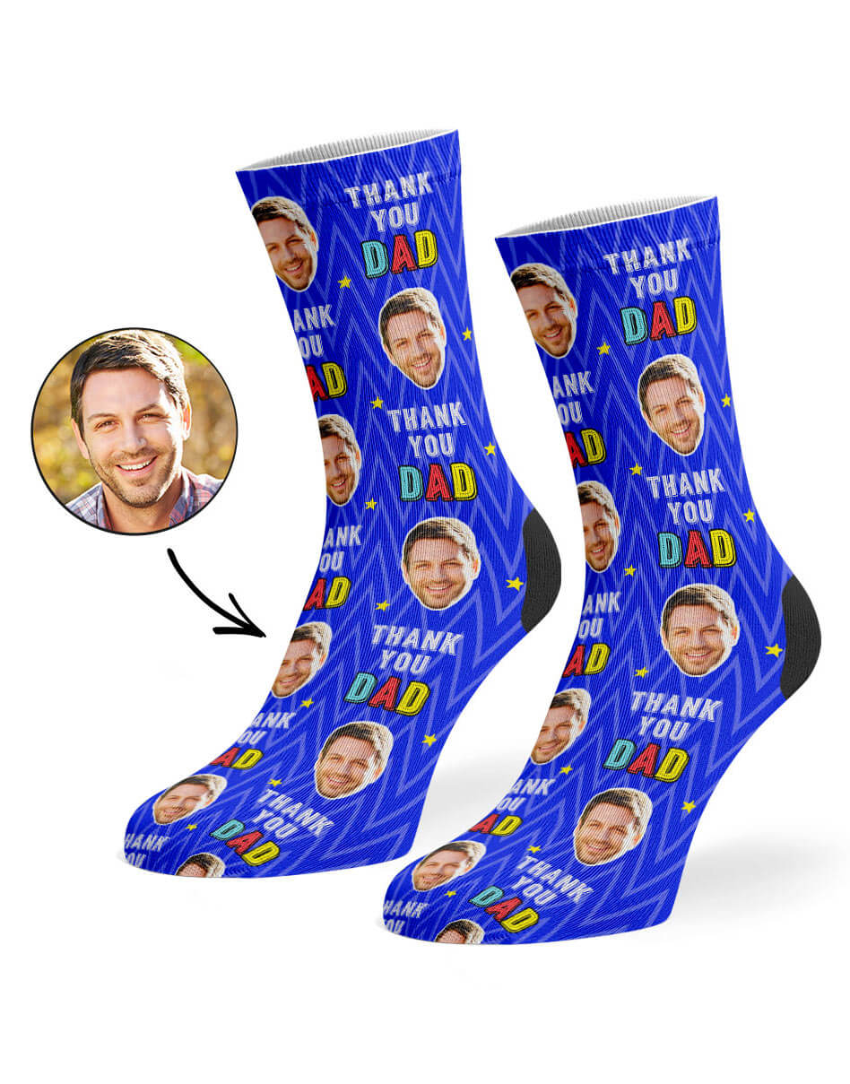 Thank You Dad Custom Socks