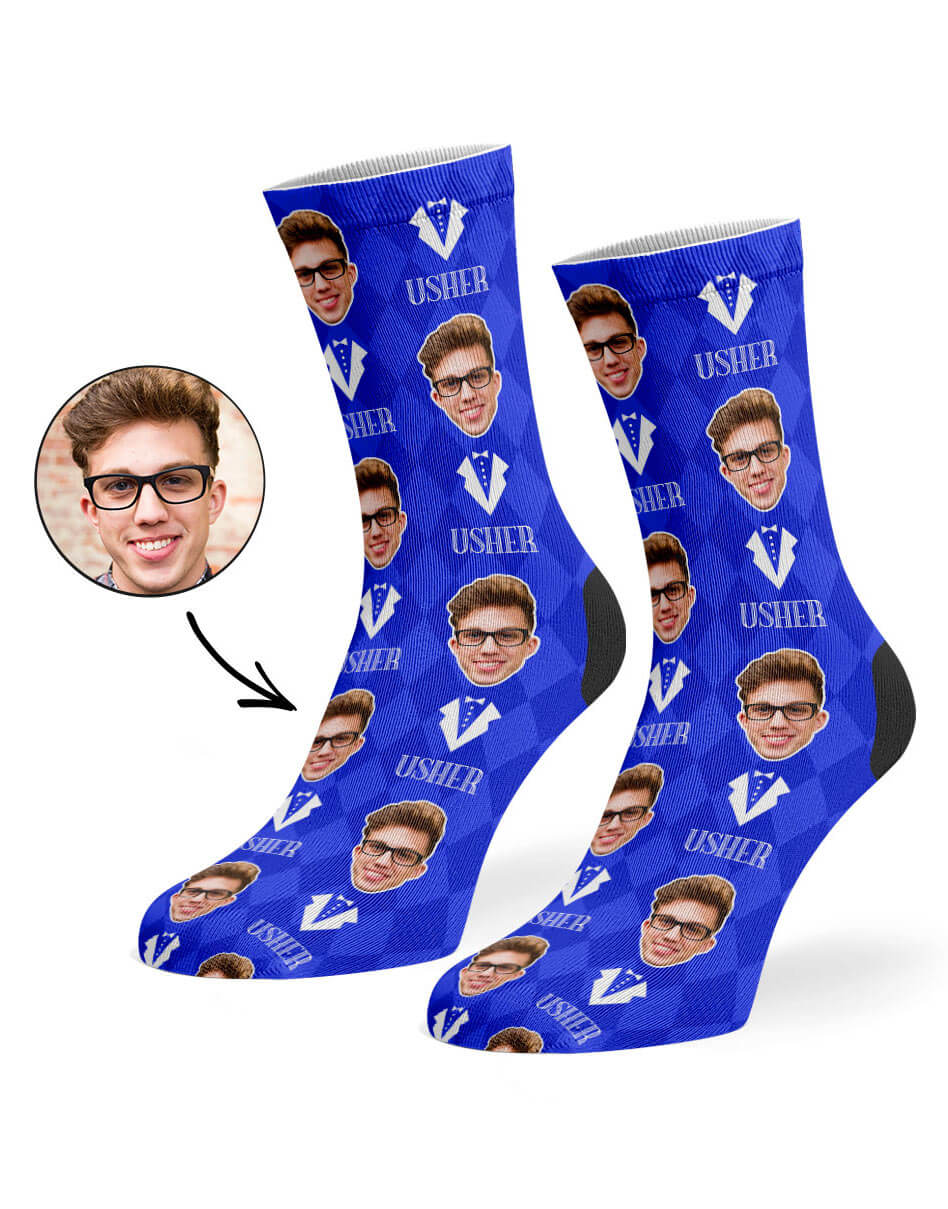 Usher Custom Socks