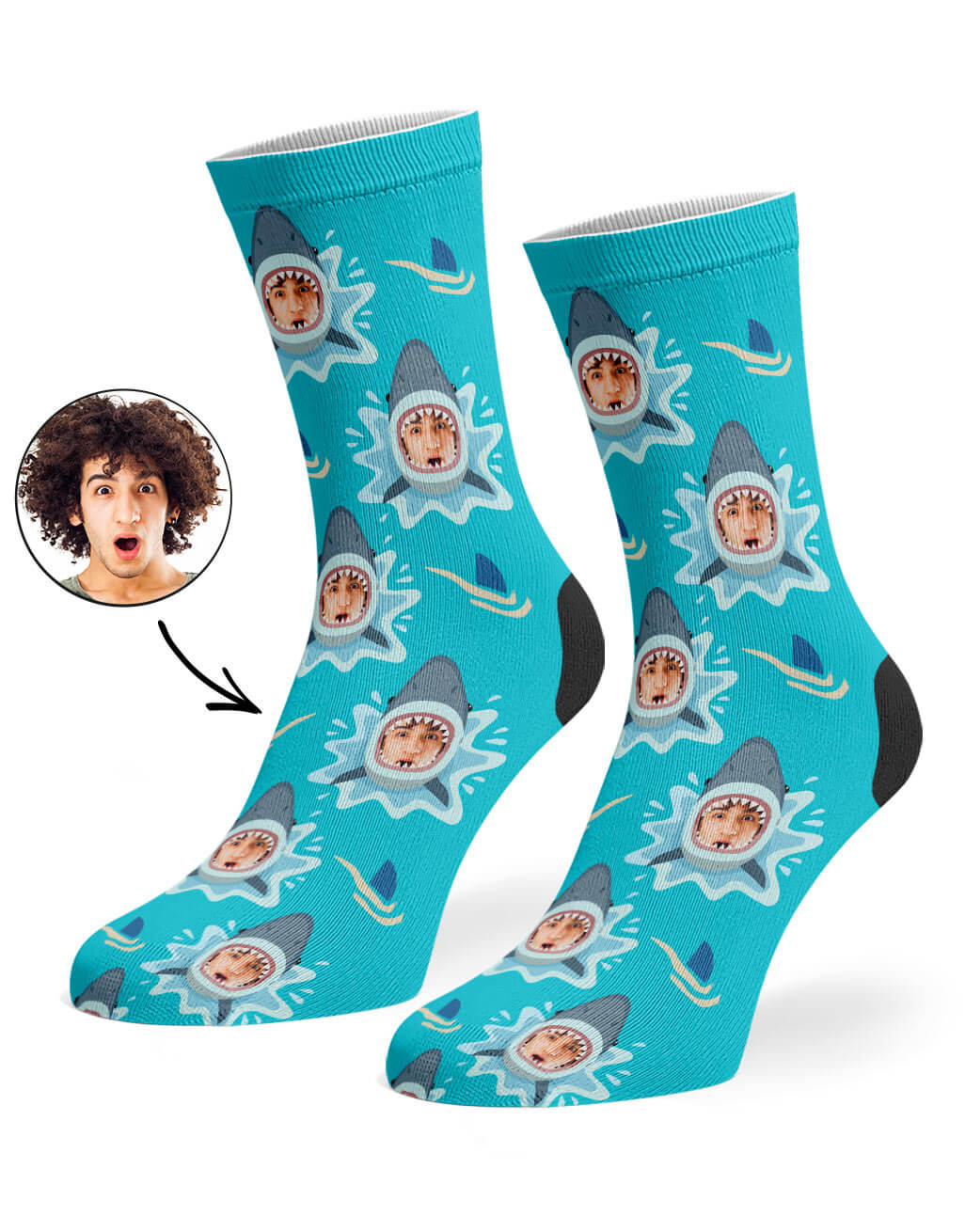 Shark Me Custom Socks