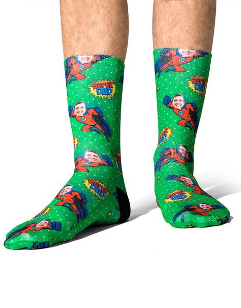 Super Dad Custom Socks
