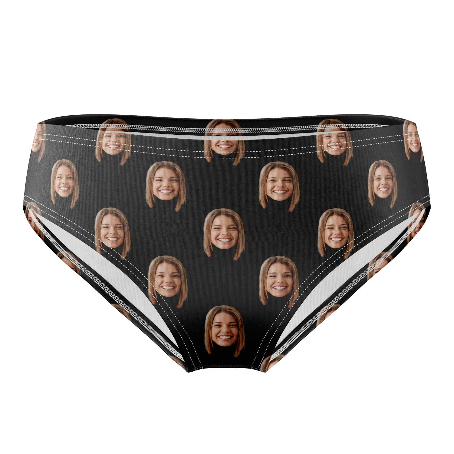 black Custom swim trunks
