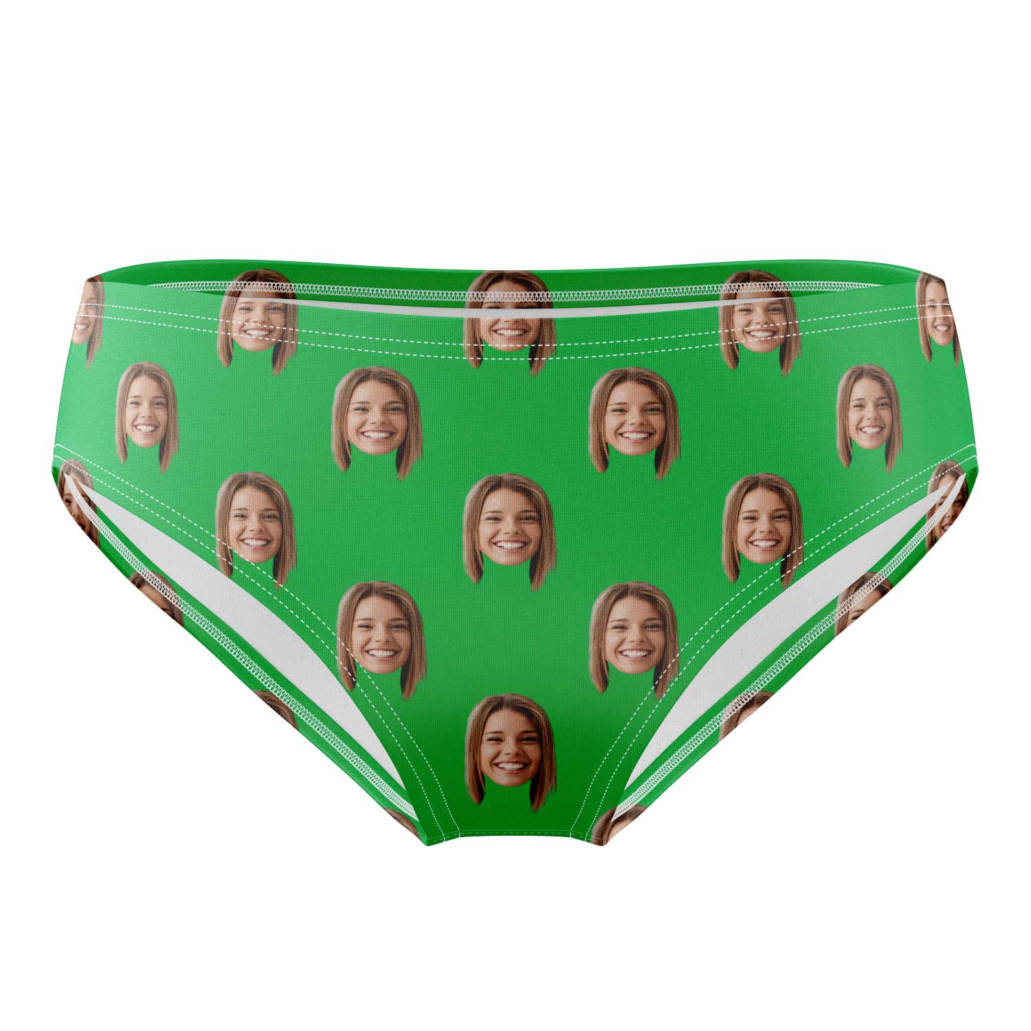 green Custom swim trunks