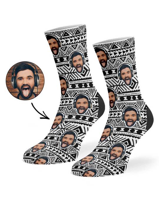 Tribal Aztec Custom Socks