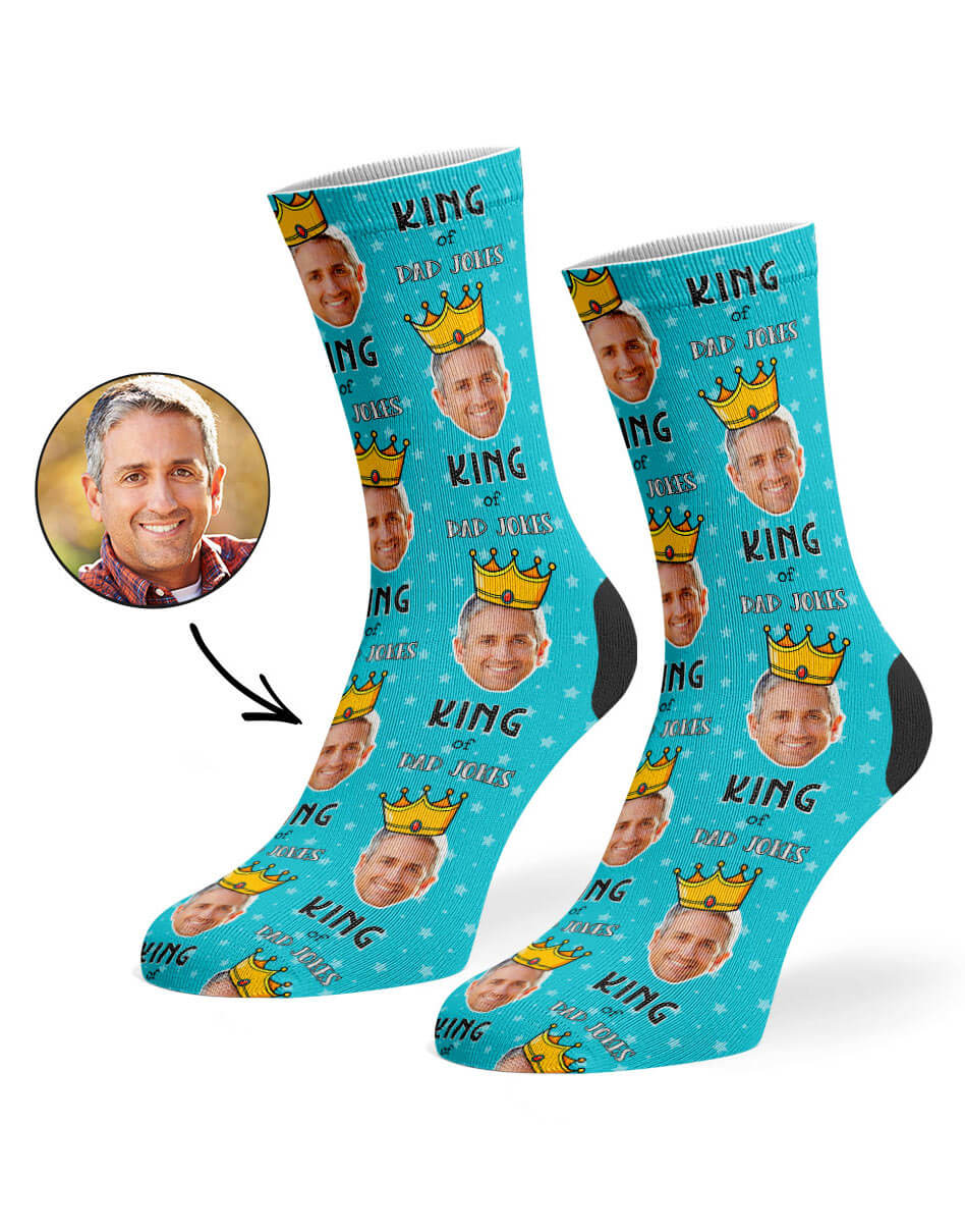 King Of Dad Jokes Custom Socks