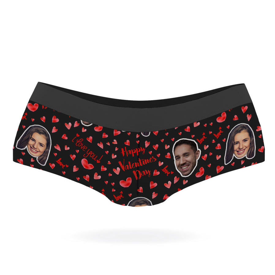 Happy Valentines Custom Panties