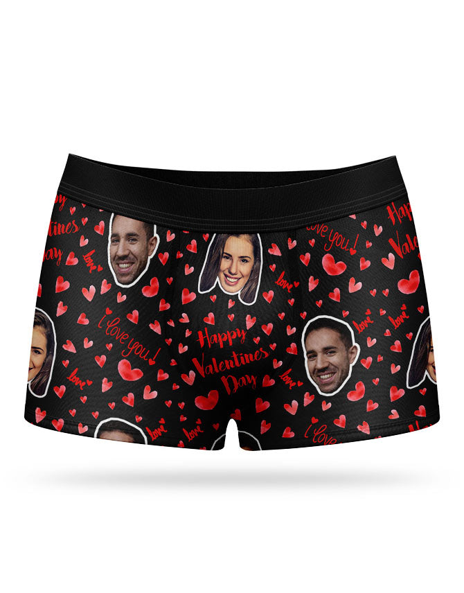 Happy Valentines Custom Boxers