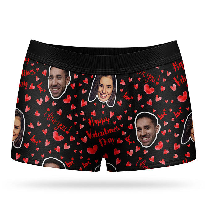 Happy Valentines Custom Boxers