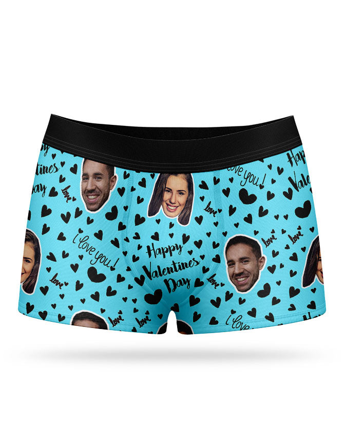 Happy Valentines Custom Boxers