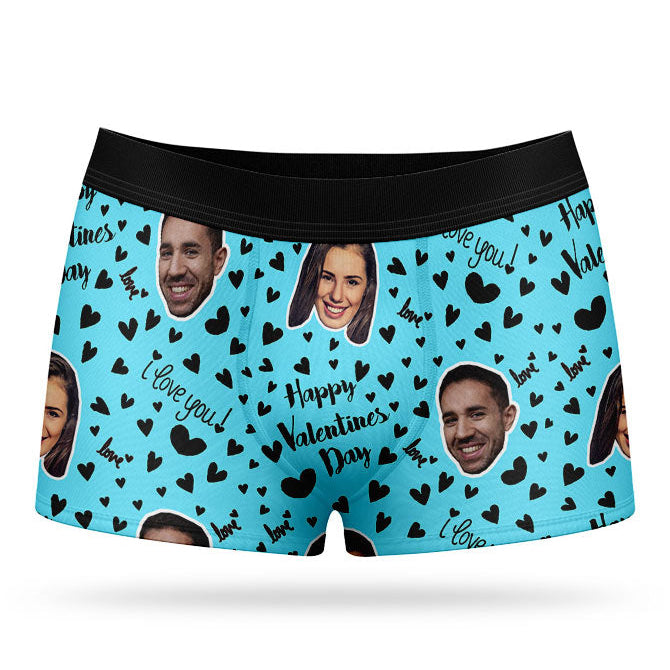 Happy Valentines Custom Boxers