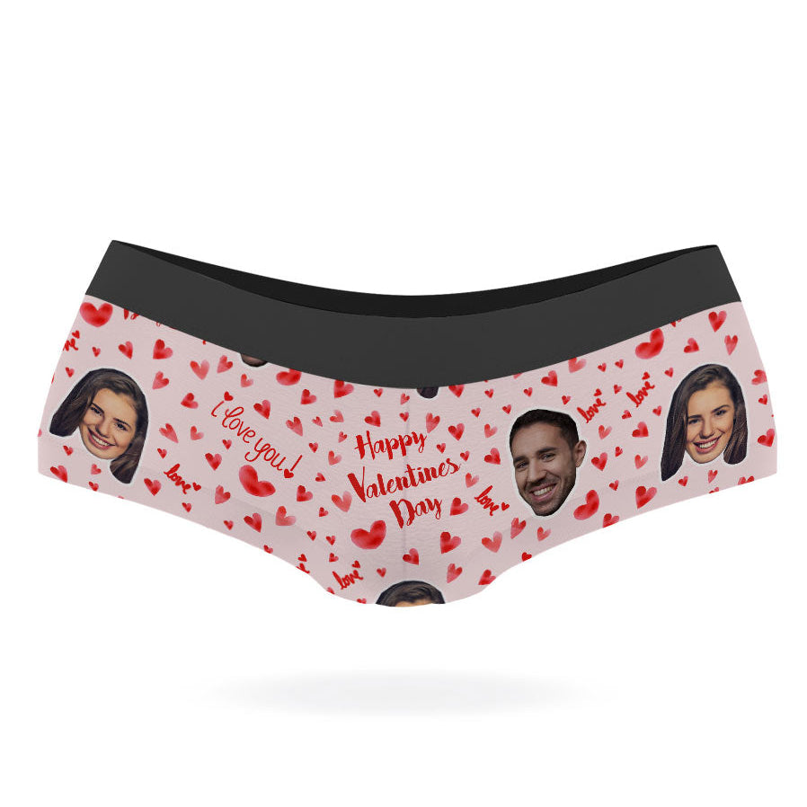 Happy Valentines Custom Panties