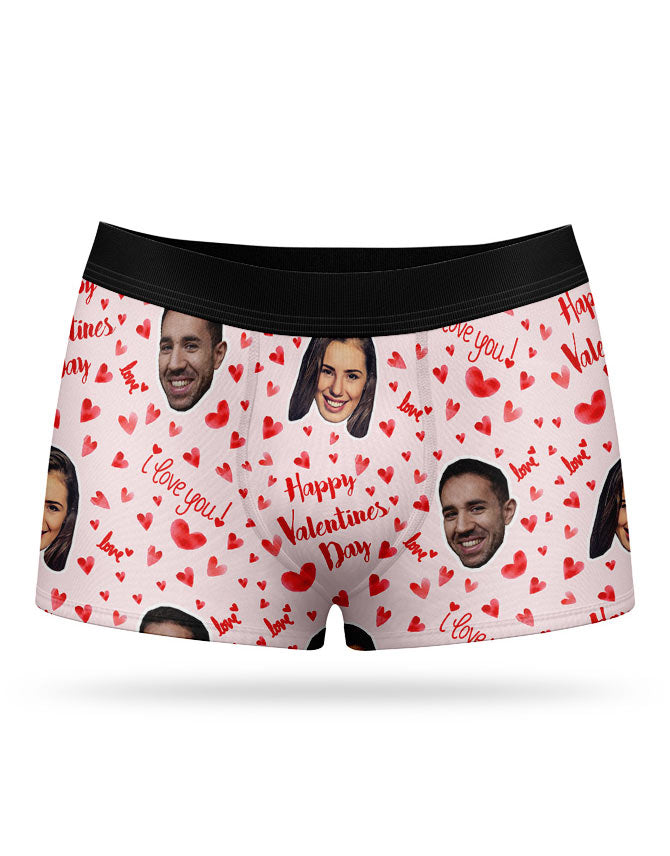 Happy Valentines Custom Boxers