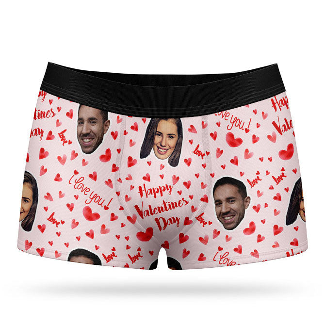 Happy Valentines Custom Boxers