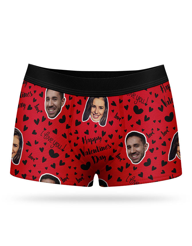 Happy Valentines Custom Boxers