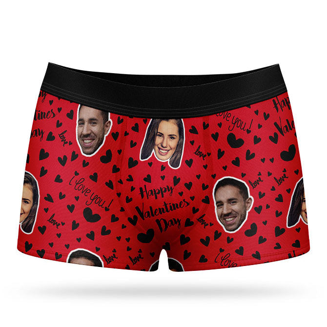 Happy Valentines Custom Boxers