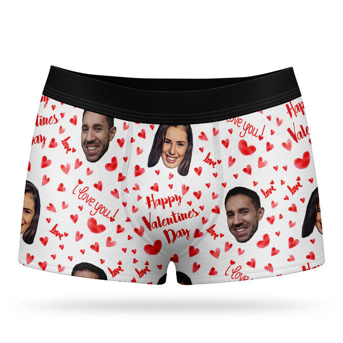 Happy Valentines Custom Boxers