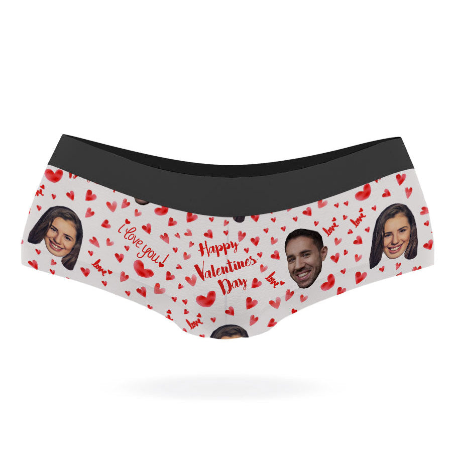 Happy Valentines Custom Panties