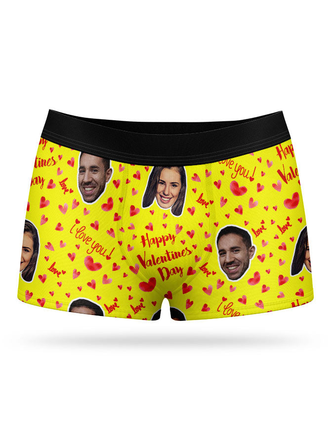 Happy Valentines Custom Boxers