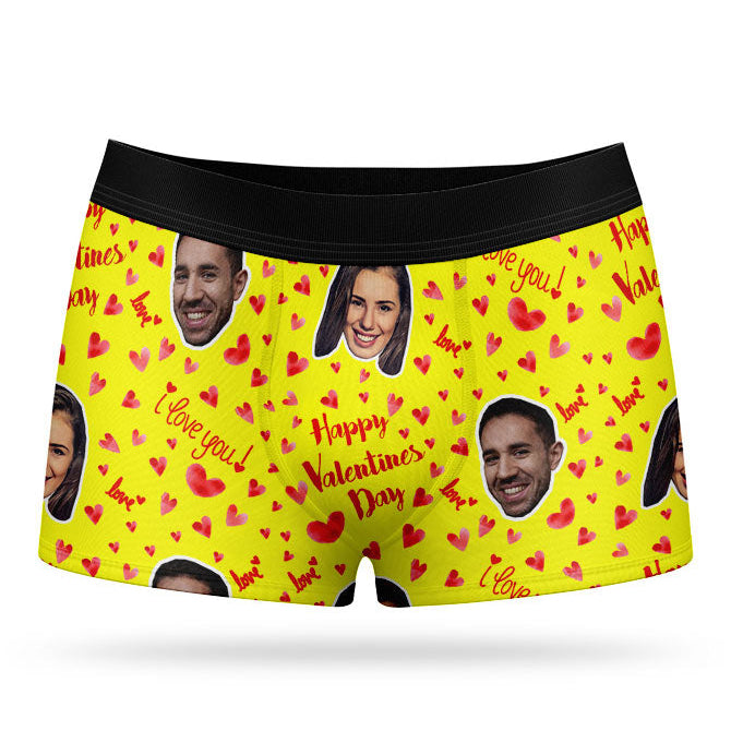 Happy Valentines Custom Boxers