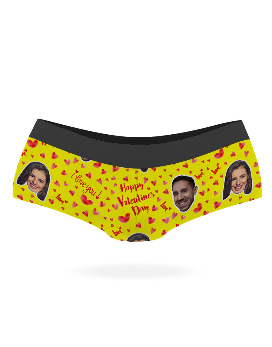 Happy Valentines Custom Panties