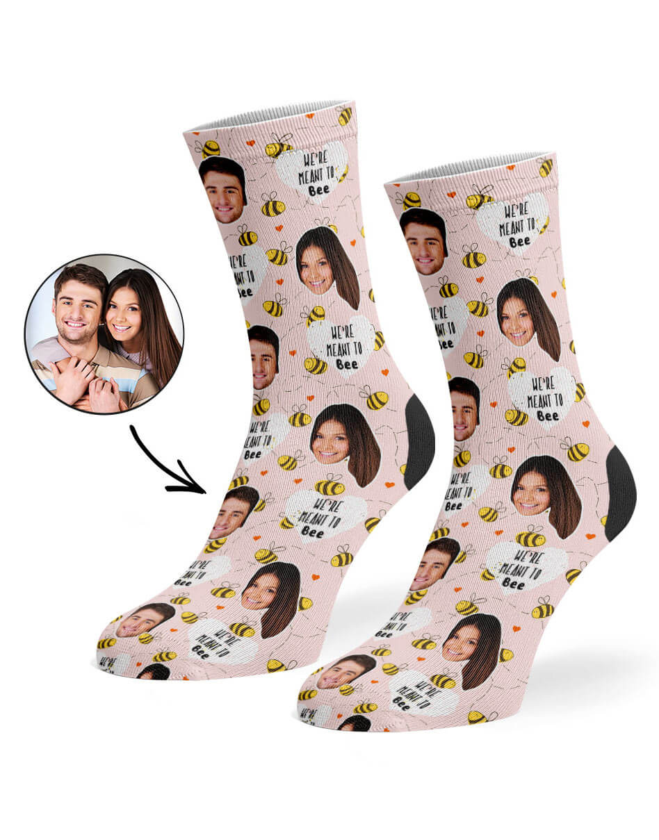 We're Meant To Bee Custom Socks