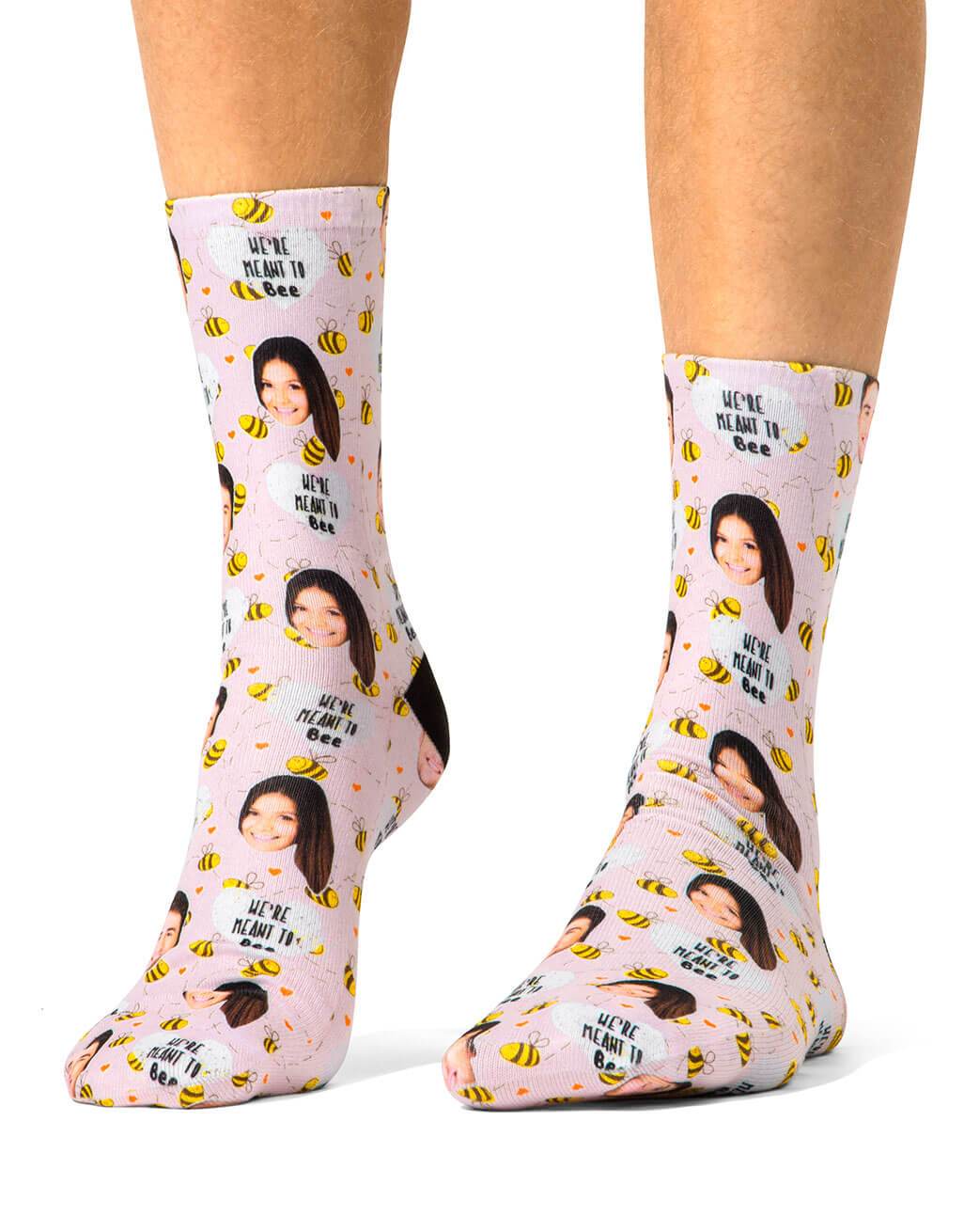 We're Meant To Bee Custom Socks