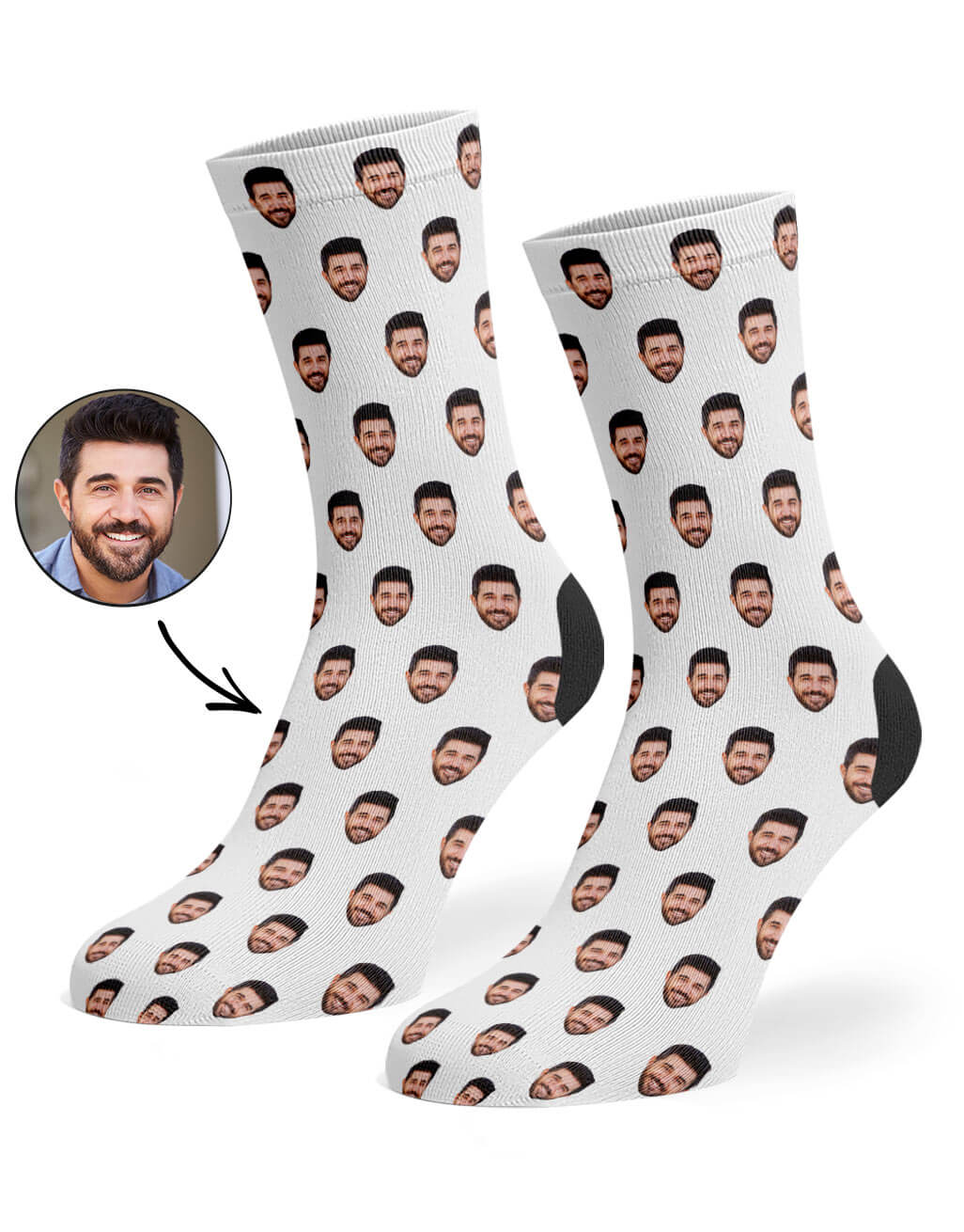 Face Pattern Custom Socks