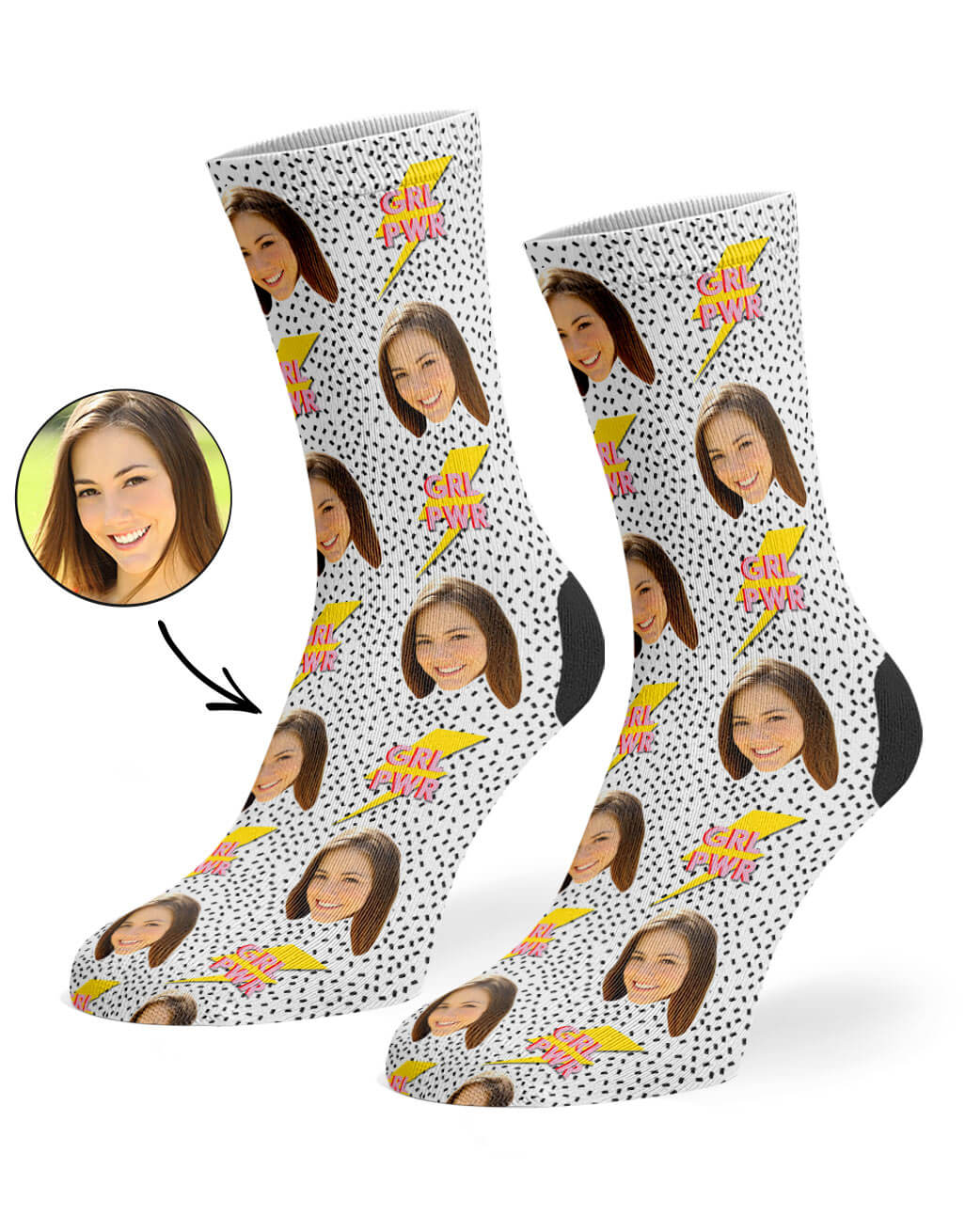 Girl Power Custom Socks