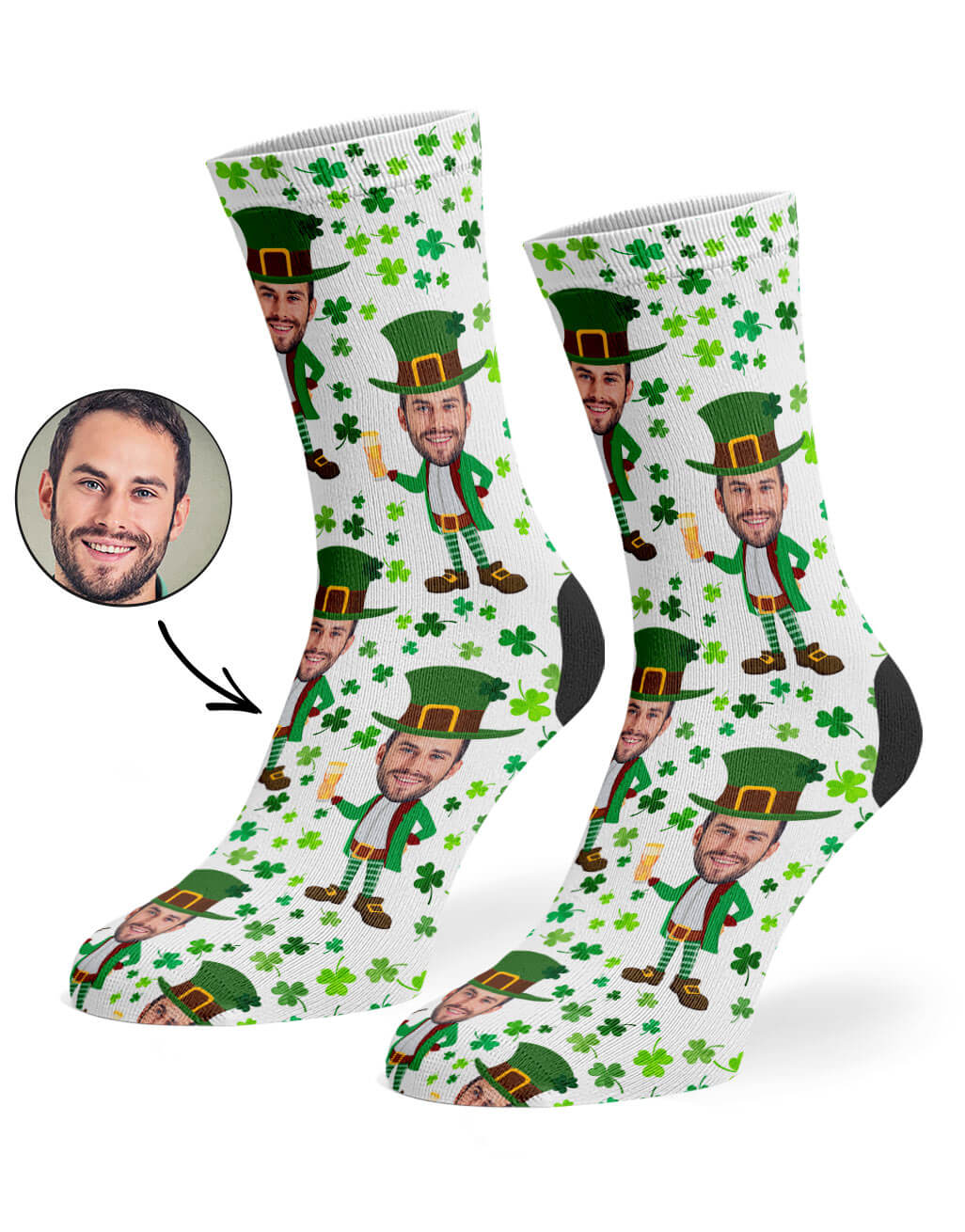 Leprechaun Me Custom Socks