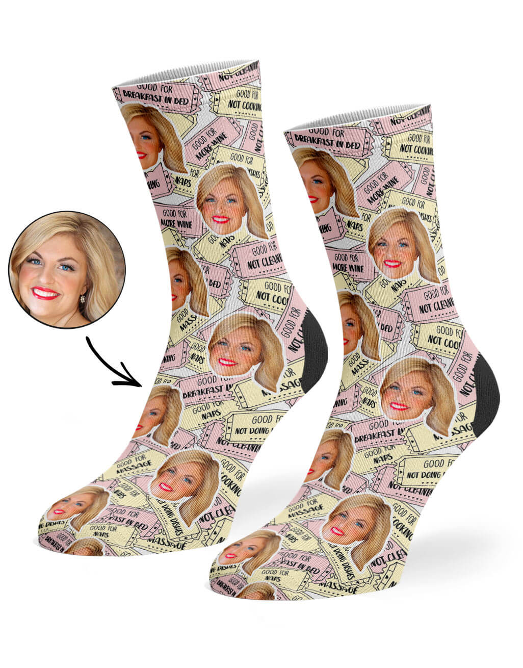 Mother's Day Coupon Custom Socks