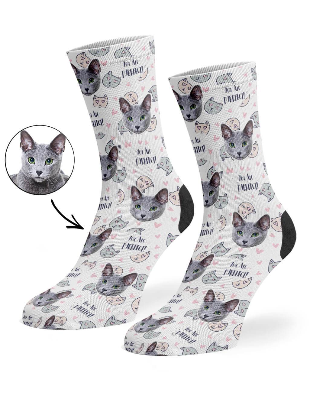 You Are Purrfect! Custom Socks