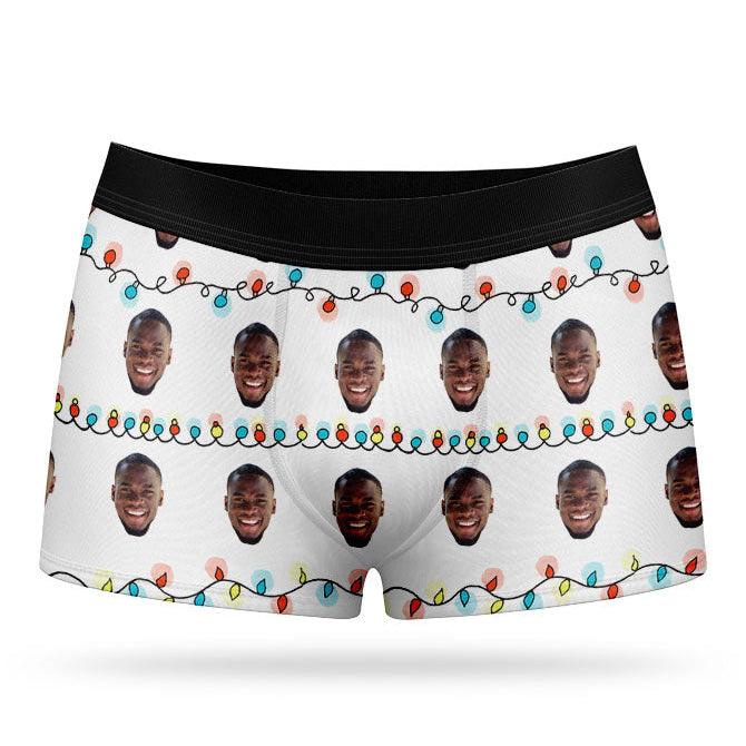 Christmas Lights Custom Boxers