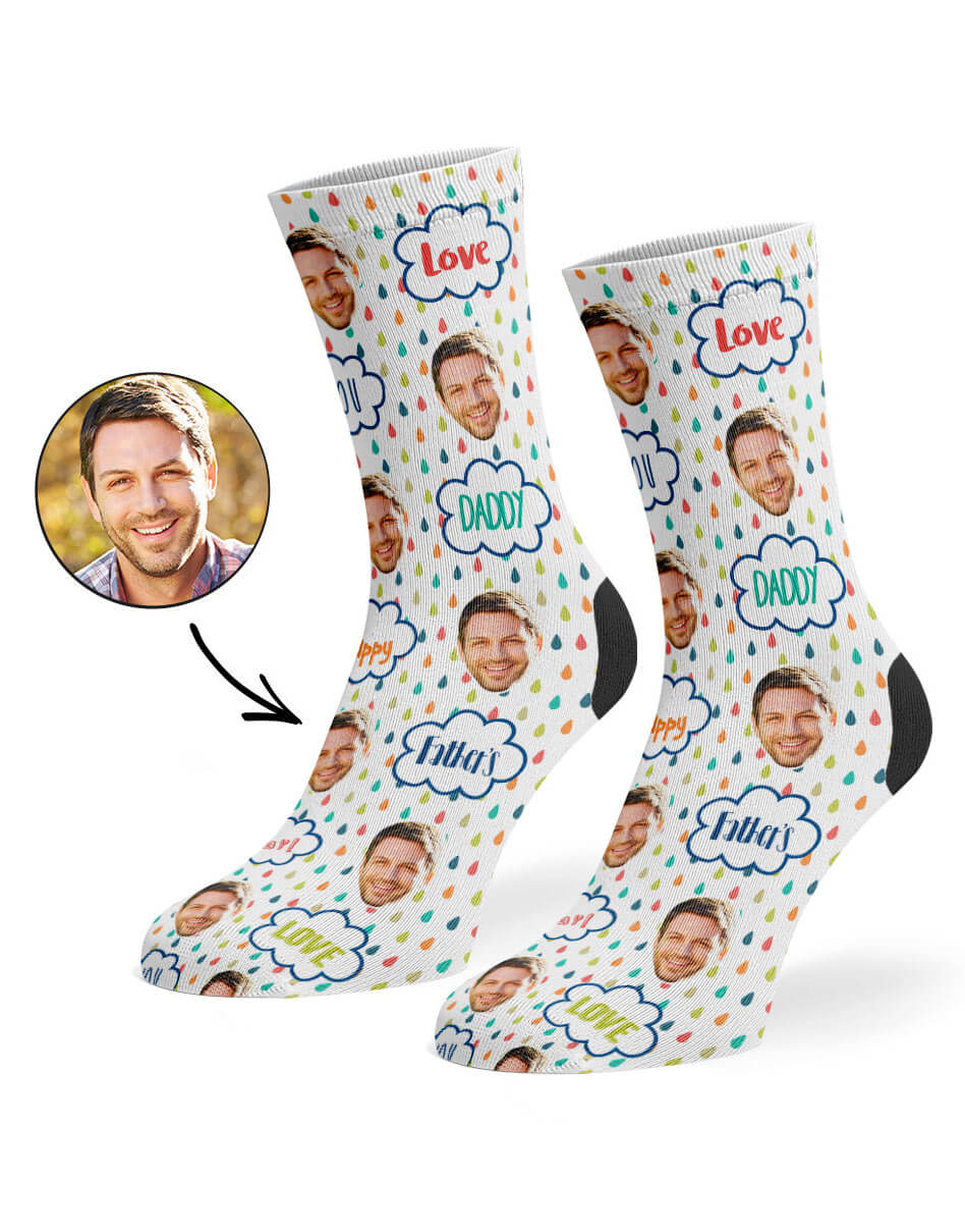 Love You Daddy Custom Socks