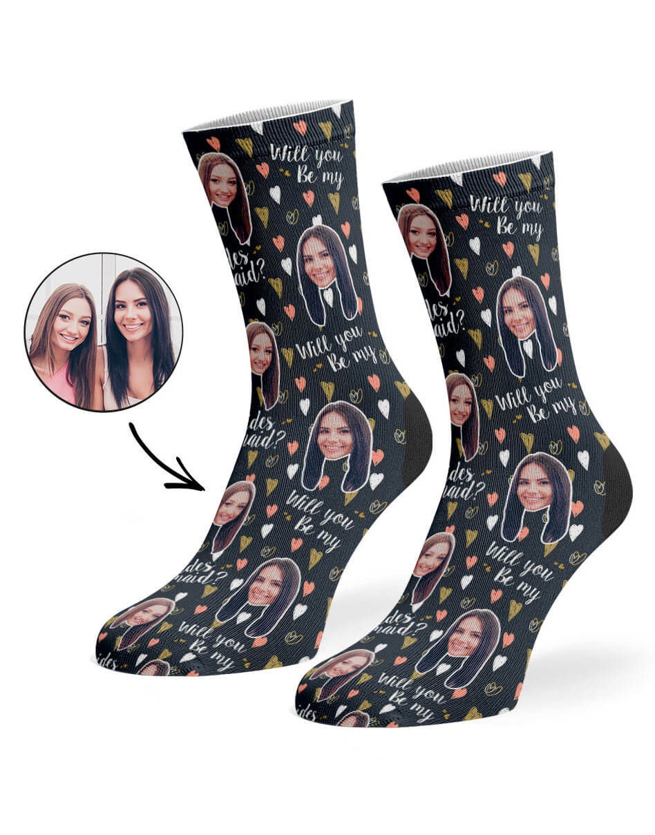 Will You Be My Bridesmaid? Custom Socks