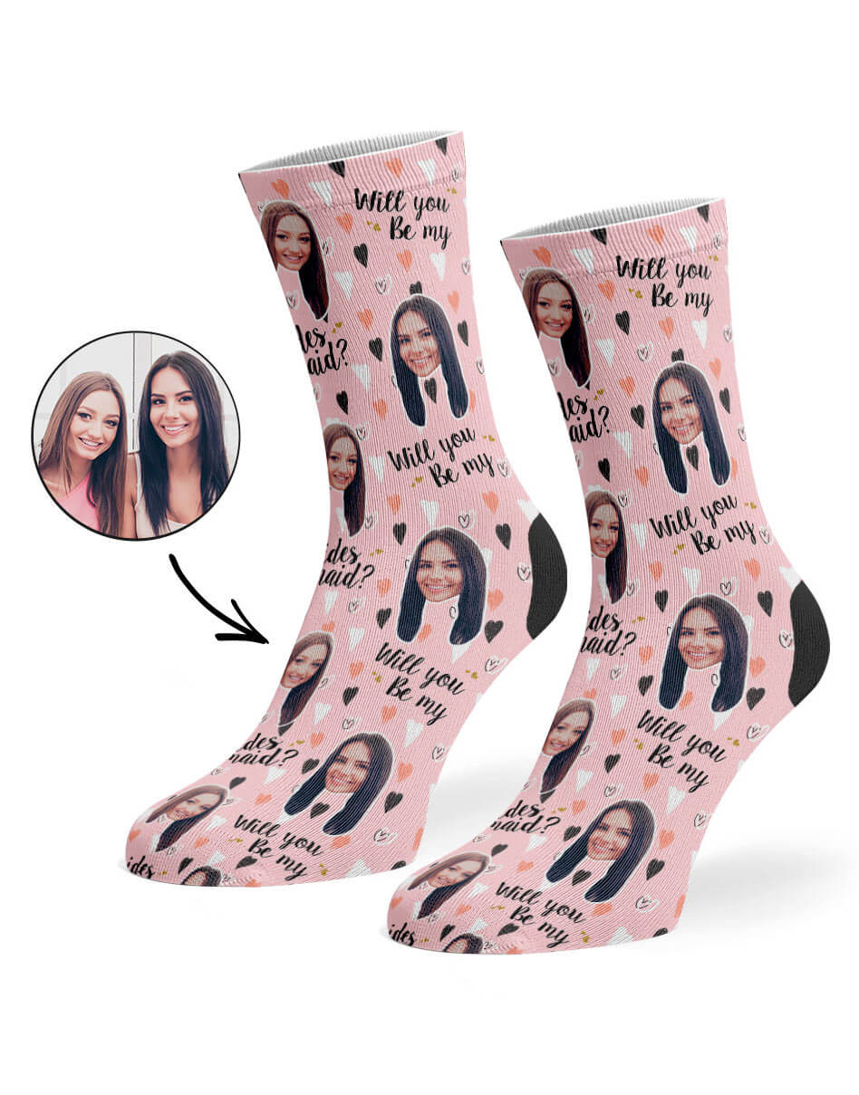 Will You Be My Bridesmaid? Custom Socks