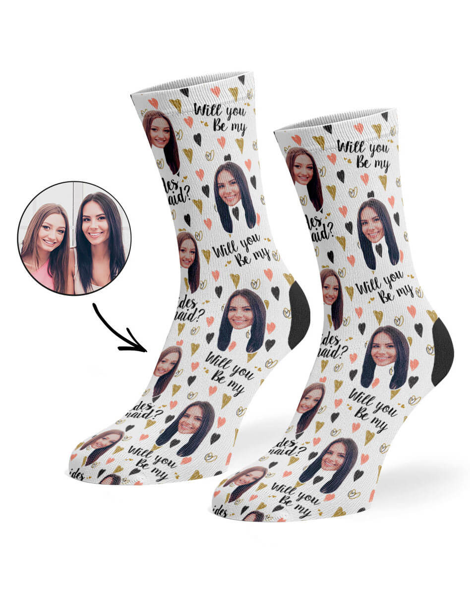 Will You Be My Bridesmaid? Custom Socks