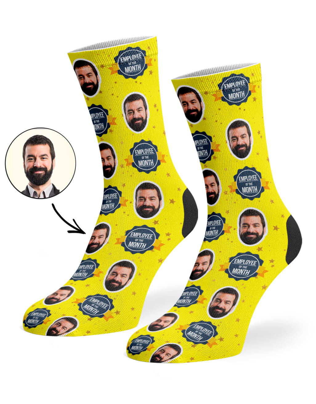 Employee Of The Month Custom Socks