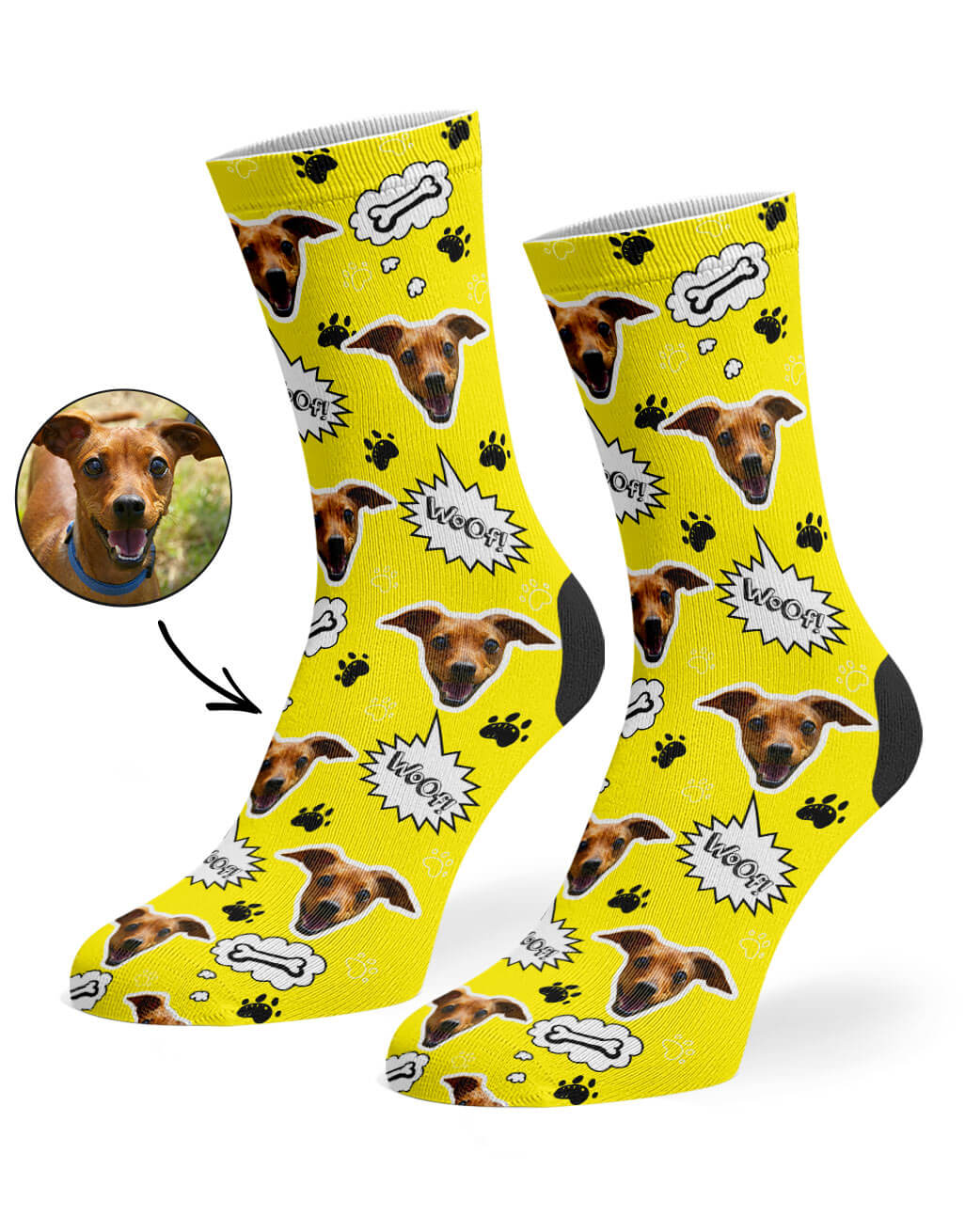 Your Dog Woof Custom Socks