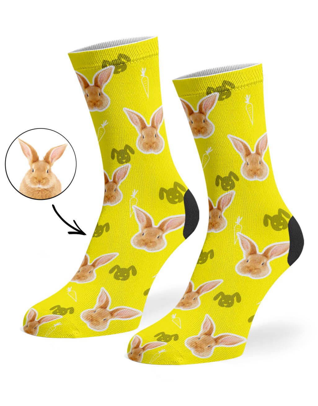 Your Rabbit on Custom Socks