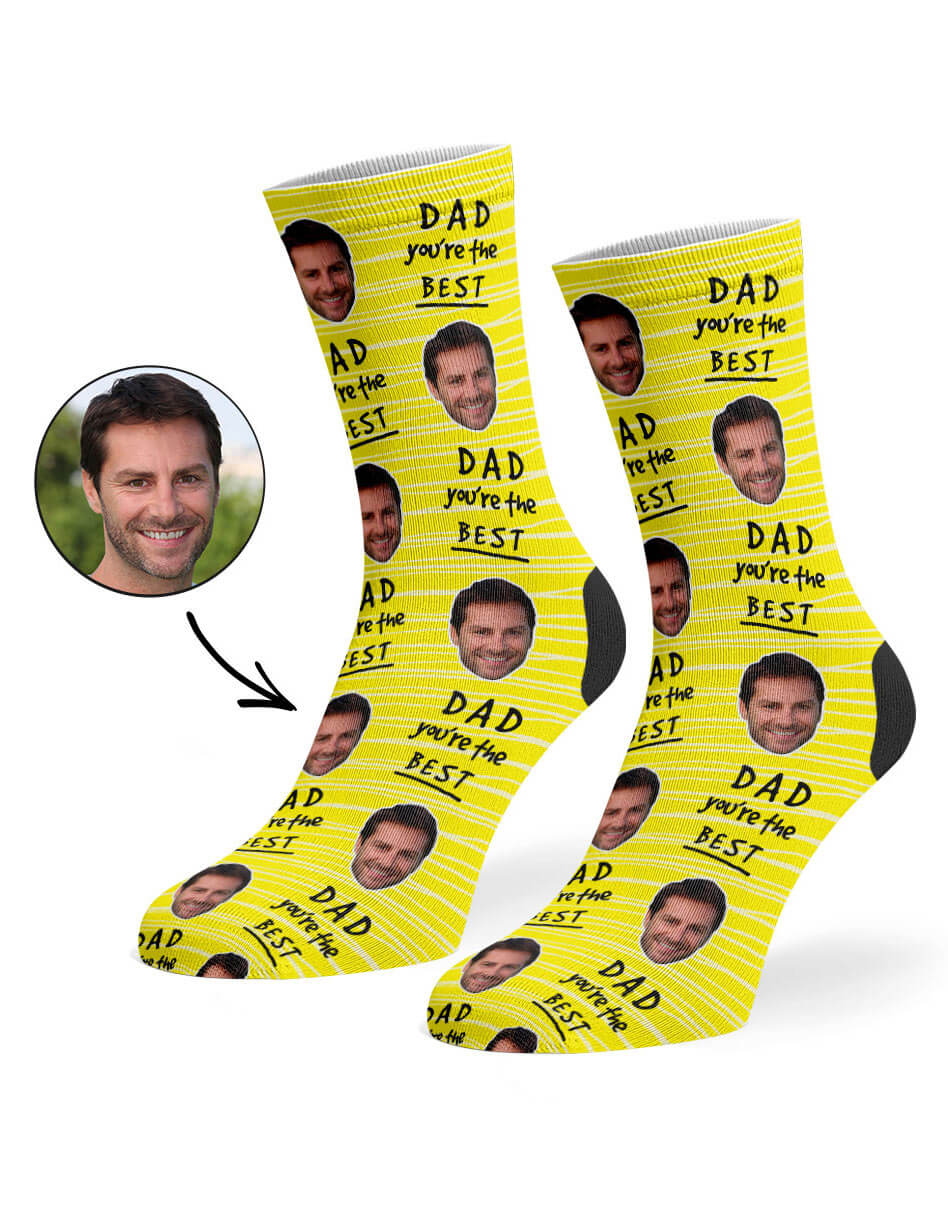 Dad You're The Best Custom Socks