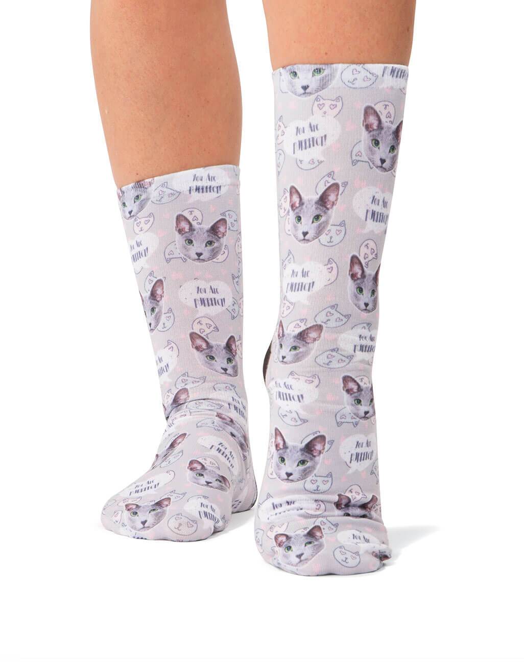 You Are Purrfect! Custom Socks