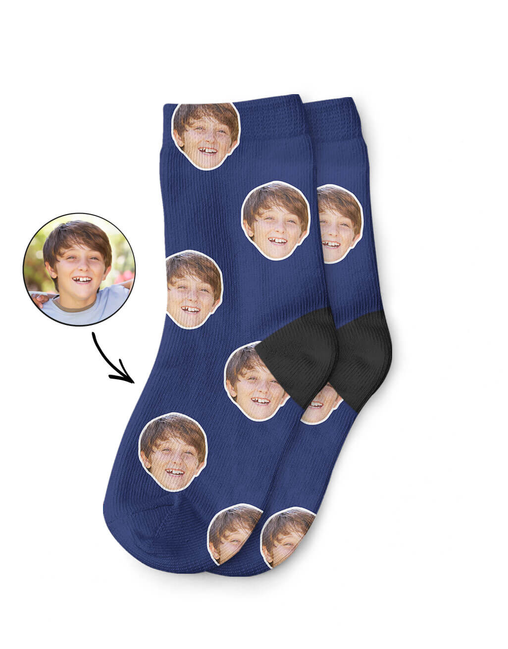 kids face socks