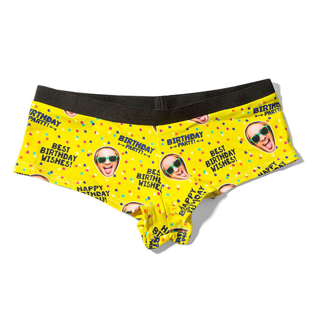 Birthday Wishes Face Custom Panties