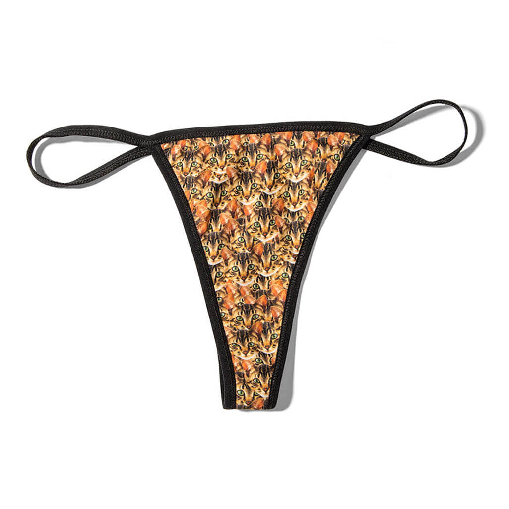 Cat Mash Custom Thong