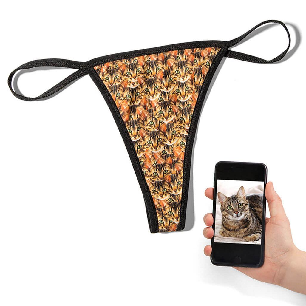 Cat Mash Custom Thong