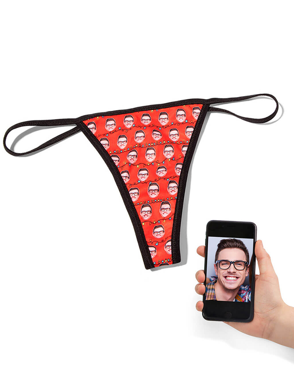 Christmas Lights Custom Thong