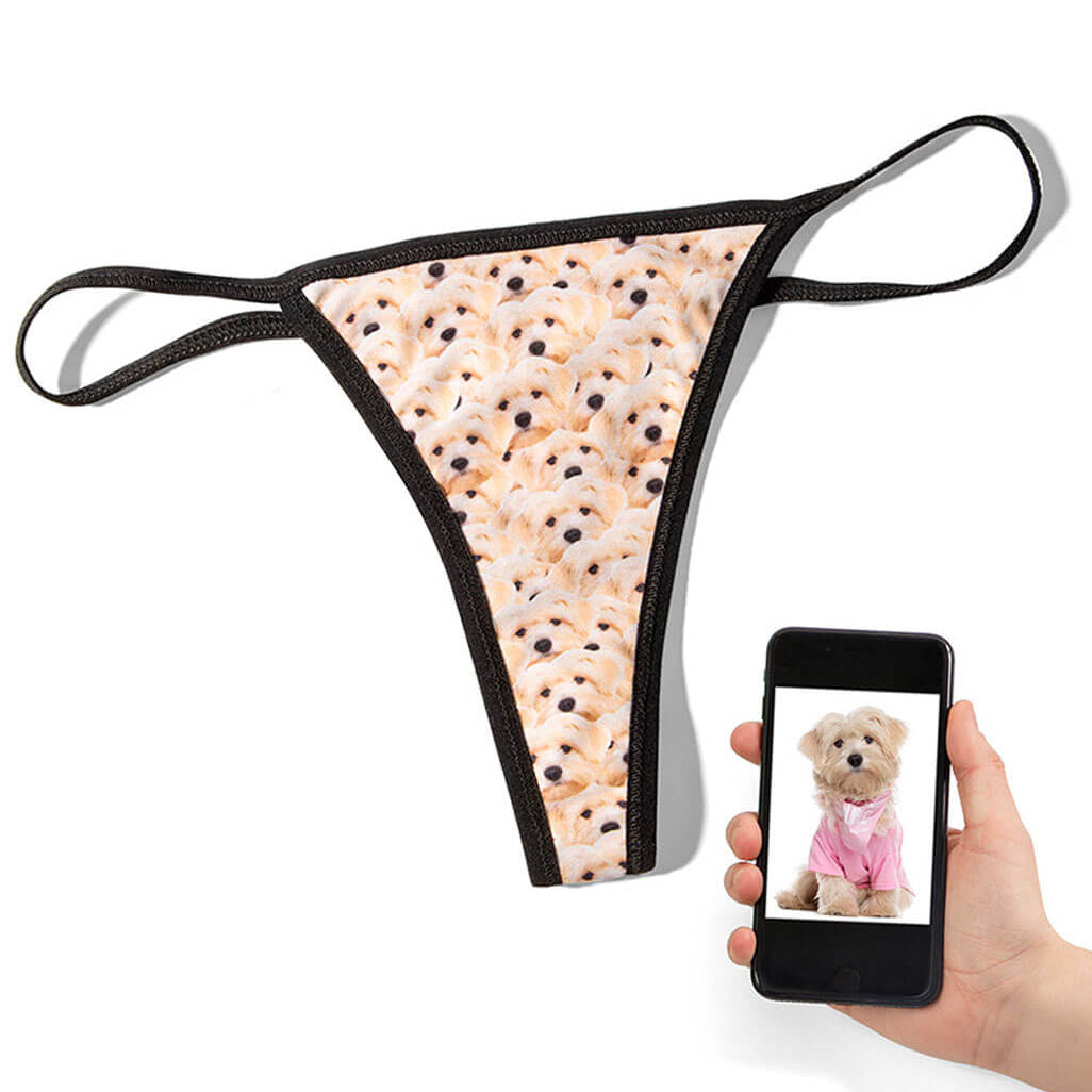 Dog Mash Custom Thong